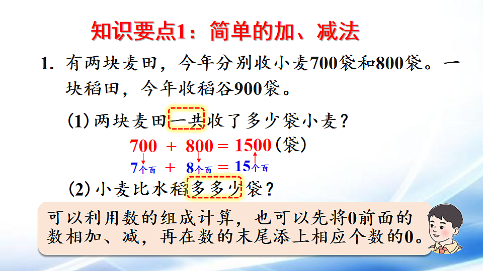 人教版二年级数学下册第5单元第2课时  数与运算（二）课件第6页