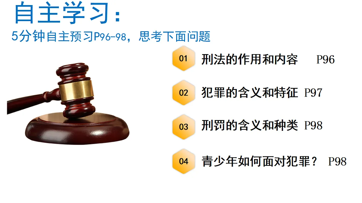 部编人教版初中道德与法治七年级下册 11.2犯罪与刑罚 课件第5页
