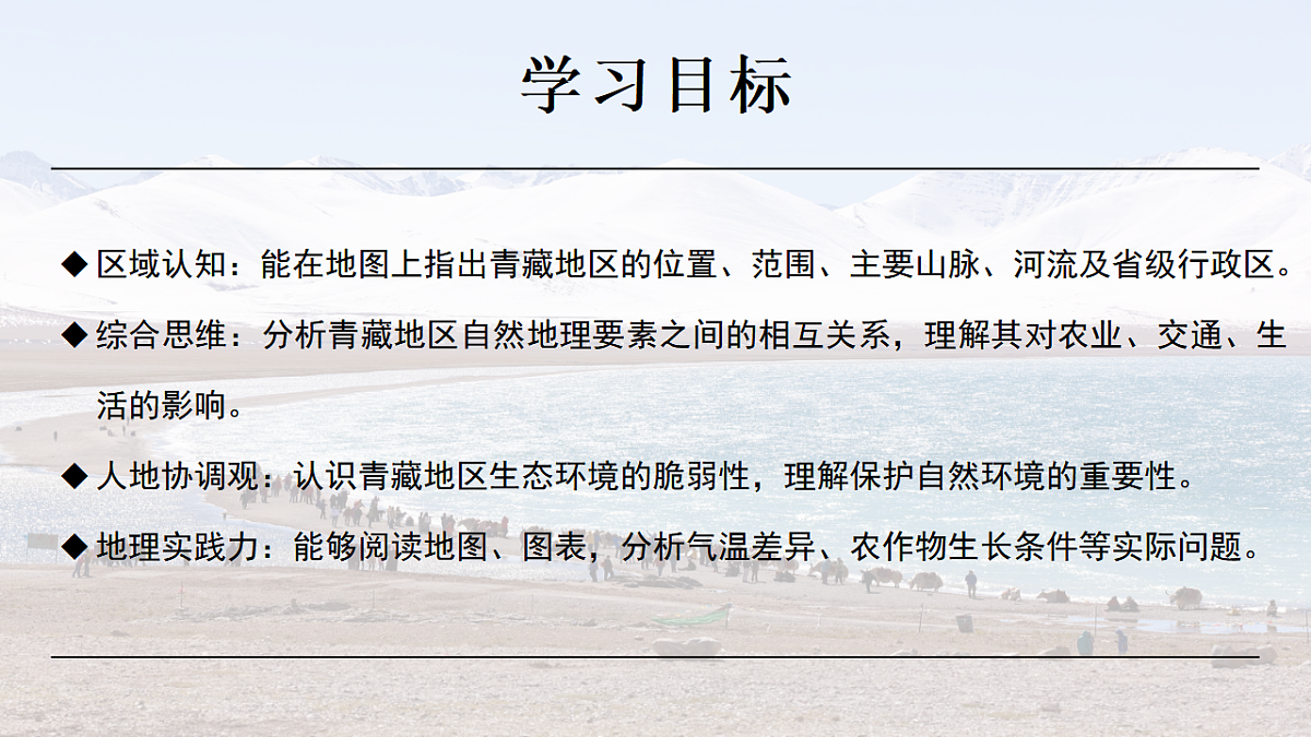 5.3.2【课件】西北地区和青藏地区（青藏地区）—— 2026年新教材湘教版初二地理下册第3页