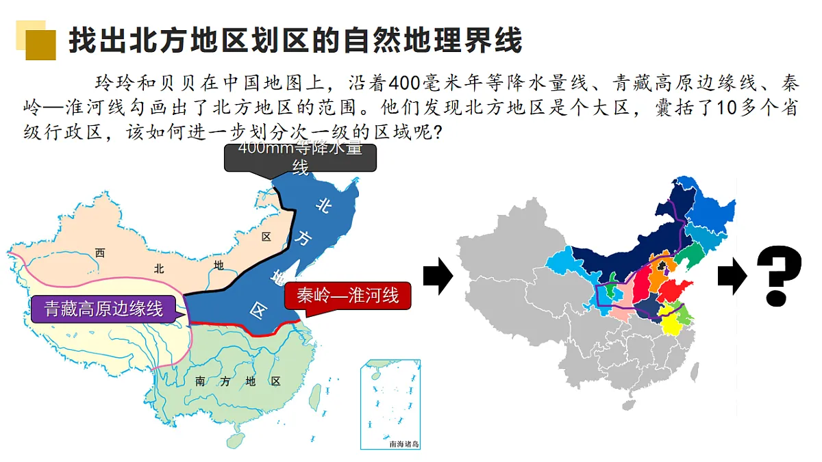 第五章探究与实践【课件】认识自然地理界线在地理分区中的意义—— 2026年新教材湘教版初二地理下册第5页