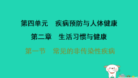 初中生物冀少版（2024）八年级上册（2024）第一节 常见的非传染性疾病习题课件ppt