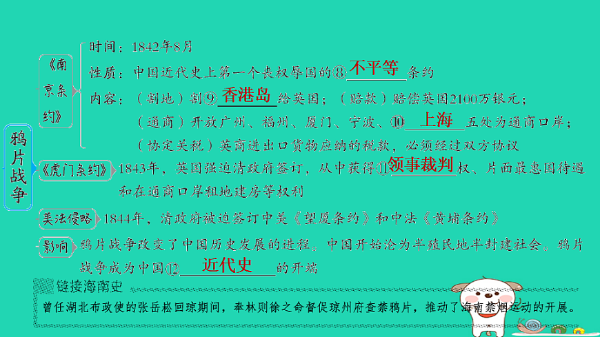 海南省2025八年级历史上册第一单元中国开始沦为半殖民地半封建社会第一课　鸦片战争课件新人教版（含答案）第5页