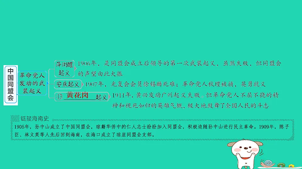 海南省2025八年级历史上册第三单元资产阶级民主革命与中华民国的建立第八课中国同盟会课件新人教版（含答案）第5页