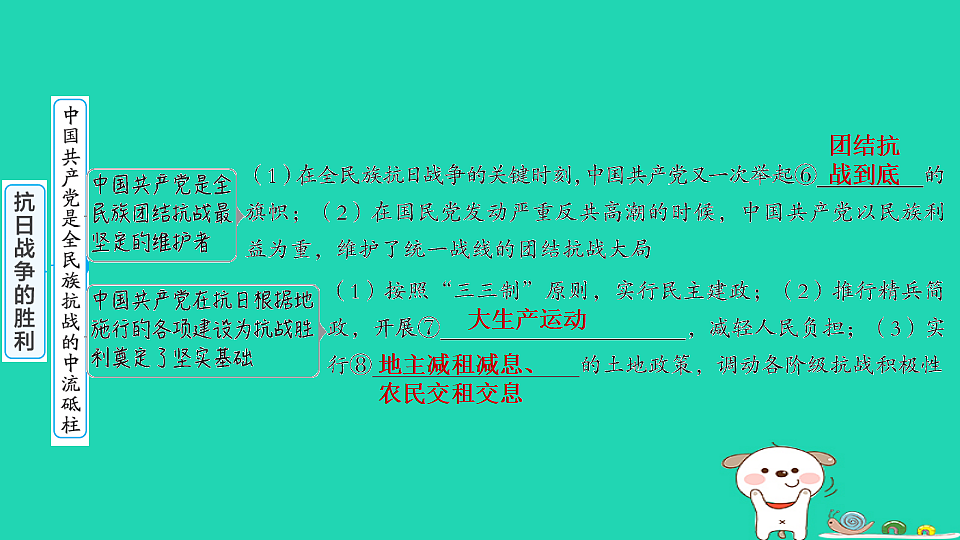 海南省2025八年级历史上册第六单元中华民族的抗日战争第十九课抗日战争的胜利课件新人教版（含答案）第4页