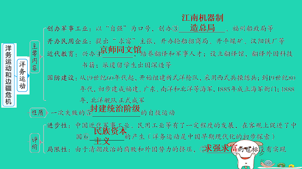 海南省2025八年级历史上册第二单元第四课洋务运动和边疆危机课件新人教版（含答案）第4页