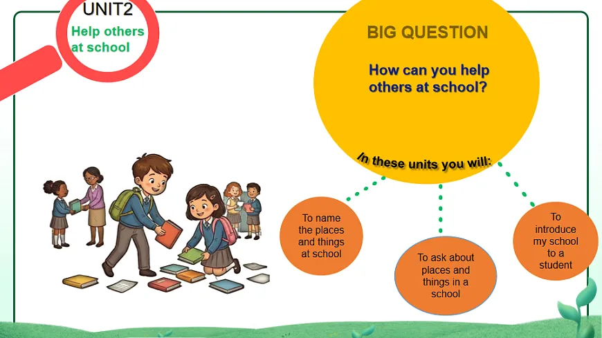 2026学年译林牛津新教材四年级下册Unit2 Help others at school Period1 Lead-in and Cartoon Time课件第3页