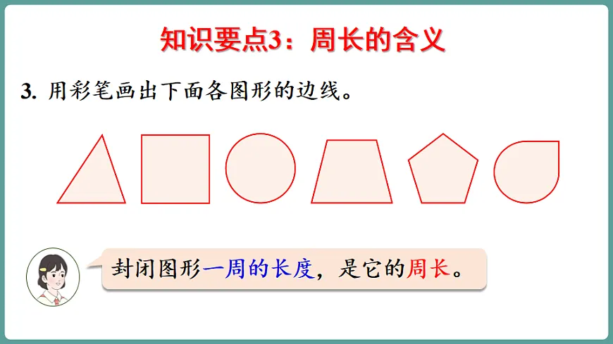 新人教版（2024）数学三年级下册 第三单元 长方形和正方形 整理和复习（课件）第8页