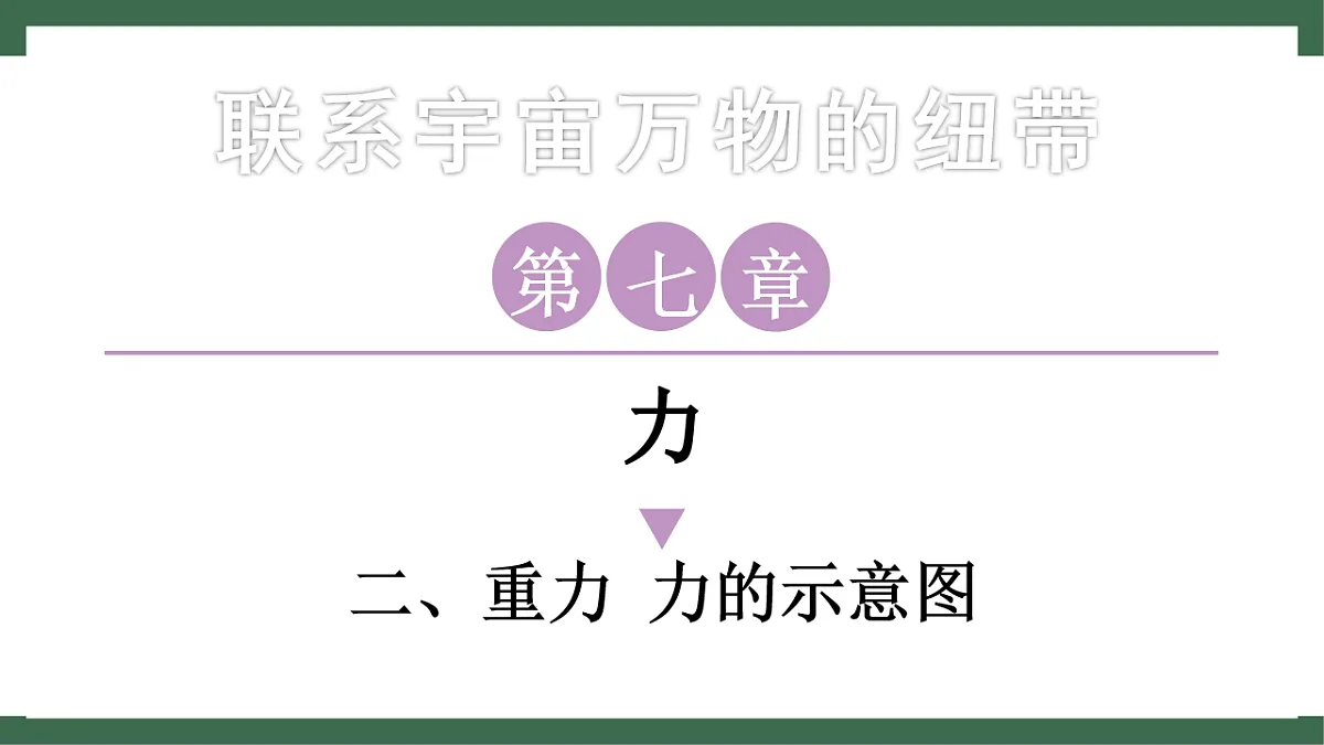 苏科版（2024）物理八年级下册 7.2 重力 力的示意图 （课件）第1页