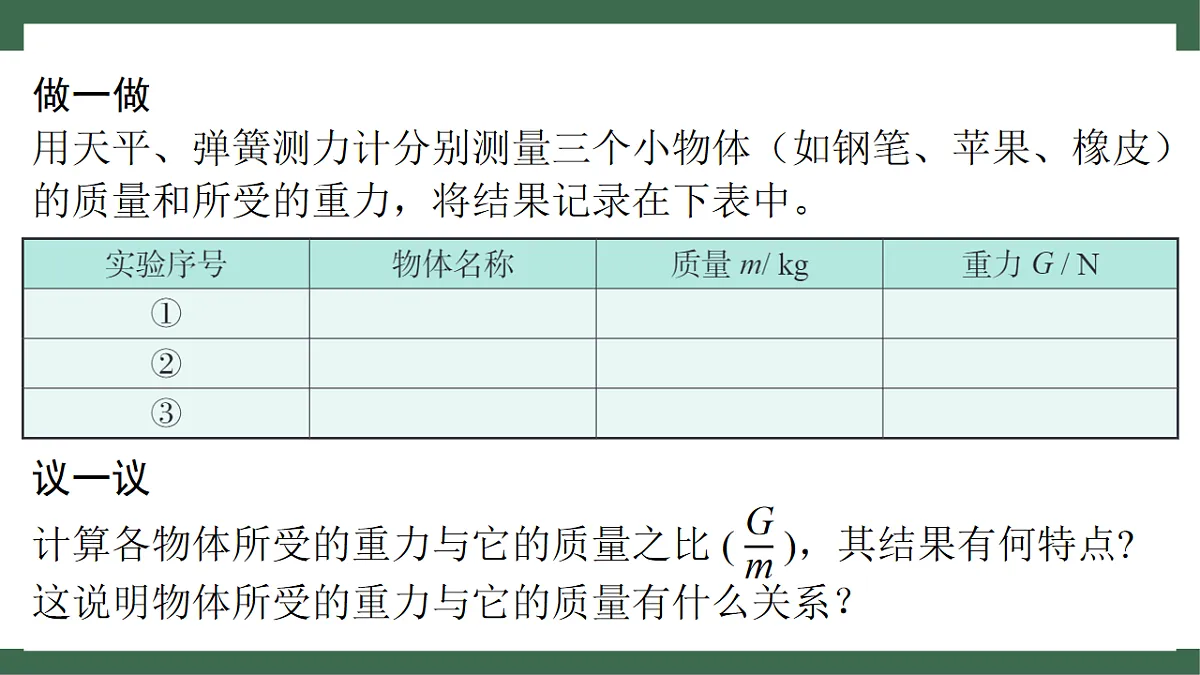 苏科版（2024）物理八年级下册 7.2 重力 力的示意图 （课件）第8页