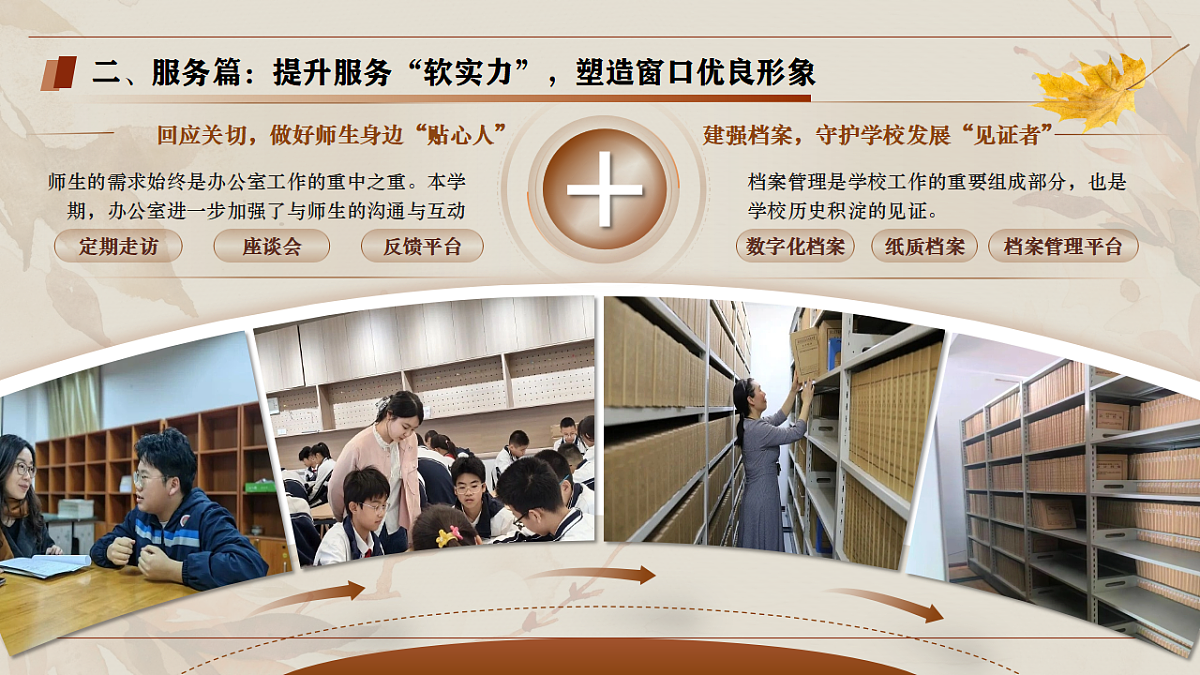 2025-2026学年第一学期学校办公室工作总结——于繁杂处扎根，在细微中见功【课件】第8页