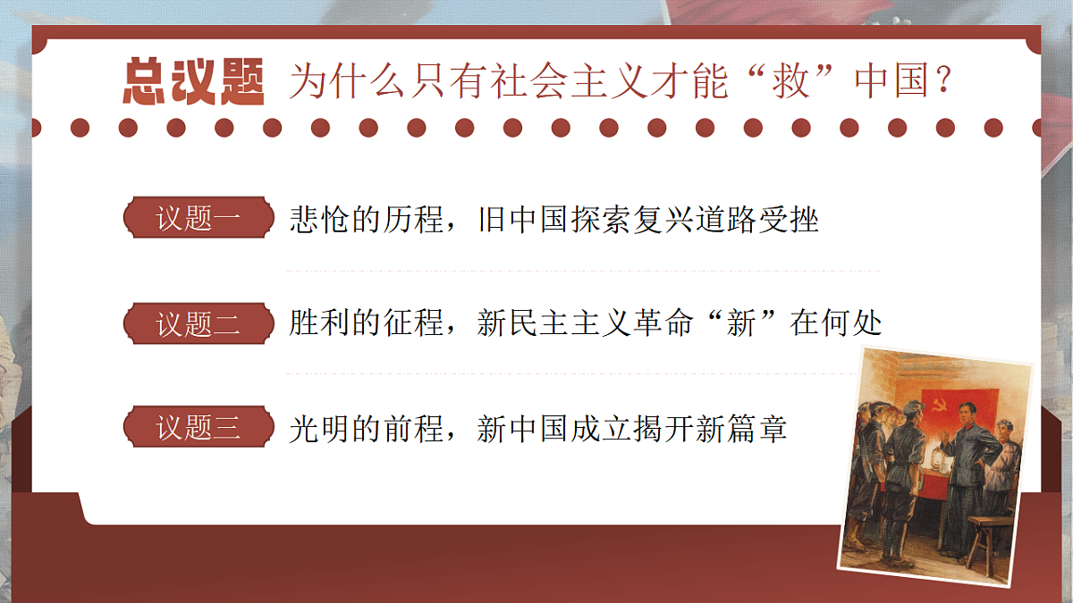 2.1《新民主主义革命的胜利》课件 统编版高中政治必修一中国特色社会主义第3页