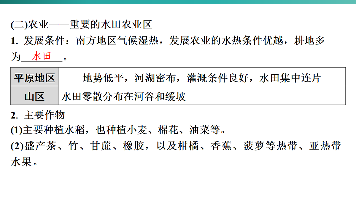 第八章　南方地区 2026年中考地理一轮复习人教版八年级下册地理课件第7页