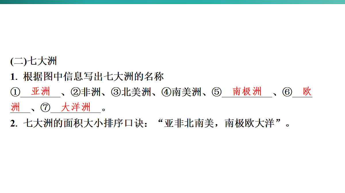 第三章　陆地与海洋  2026年中考地理一轮复习人教版七年级上册地理课件第5页