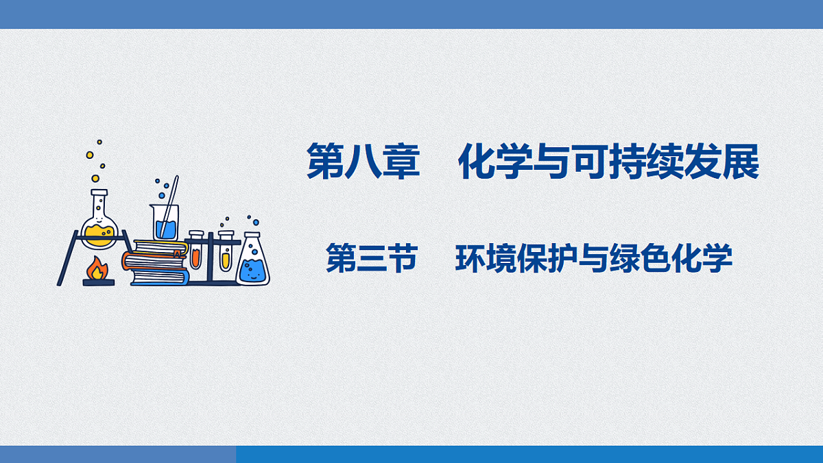 2025-2026学年高一下学期化学人教版（2019）必修第二册课件课件8.3环境保护与绿色化学第1课时第1页