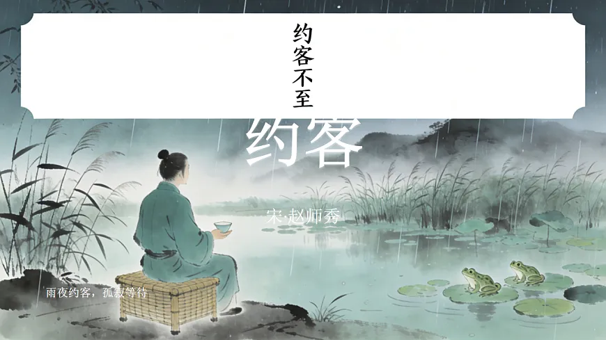 第六单元课外古诗词诵读《约客》教学课件 2025-2026学年统编版语文七年级下册第六单元 语文教学课件第1页