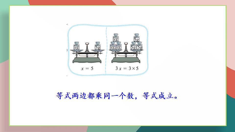 北师大版四年级数学下册教学课件《五 认识方程 第6课时 解方程（二）》第3页