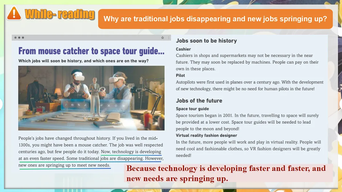 Unit1 Career talks Developing ideas Reading for writing新教材外研版八下英语同步课件第8页