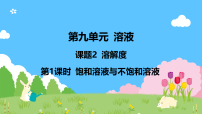 初中化学人教版（2024）九年级下册（2024）溶解度教案配套课件ppt