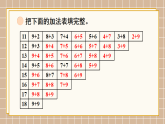 北师大版一年级数学下册课件《一 20以内数与加法 第7课时 做个加法表》