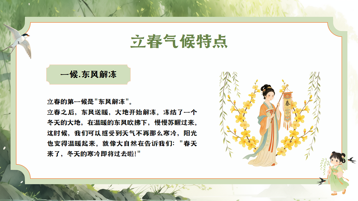 中国传统二十四节气主题班会之立春-2025-2026学年高二上学期主题班会课件第7页