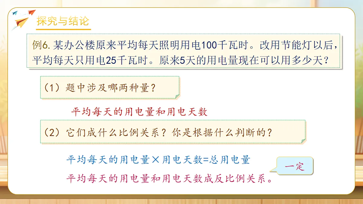 【任务型备课】人教版六年级下册-4.11 用反比例解决问题（课件）第8页