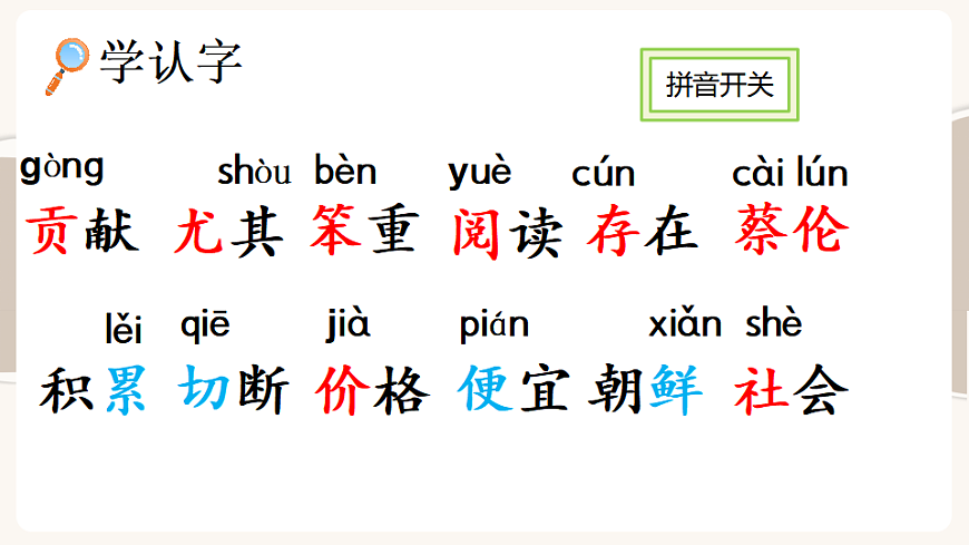 【核心素养】部编版小学语文三年级下册  13 纸的发明  课件第4页