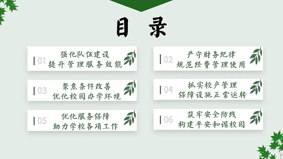2025-2026年秋季第一学期学校总务或后勤工作总结：实干笃行固根基，精准服务启新篇【课件】第2页