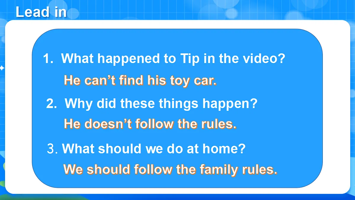 （新课标新教材）人教PEP四年级下册英语Unit 2 Family rules C Reading time教学PPT第5页