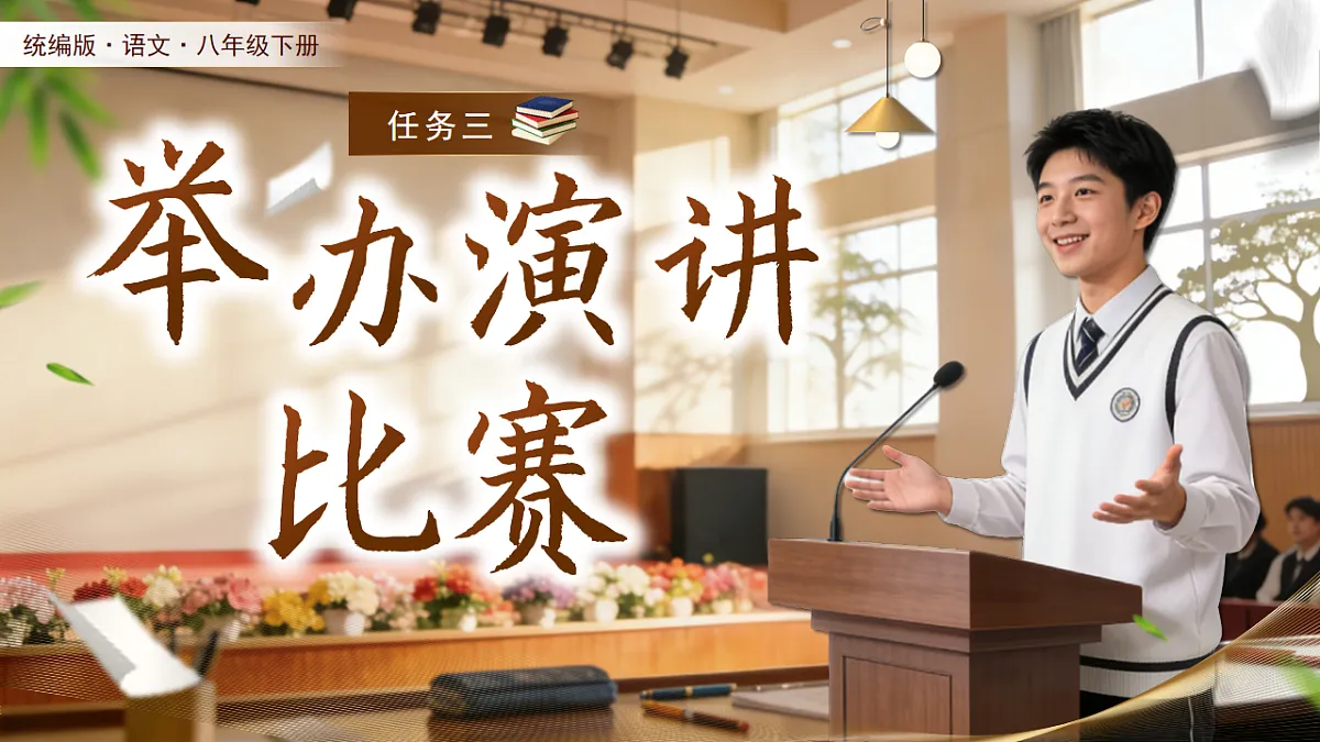 第四单元 任务三 举办演讲比赛 课件 2025-2026学年统编版语文八年级下册第2页