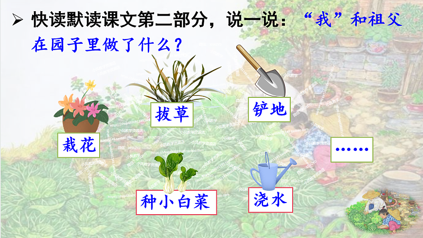 部编版小学语文五年级下册第一单元第2课《祖父的园子》第二课时第5页