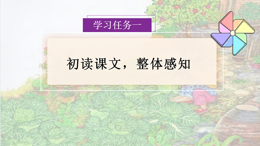 部编版小学语文五年级下册第一单元第2课《祖父的园子》第一课时第5页
