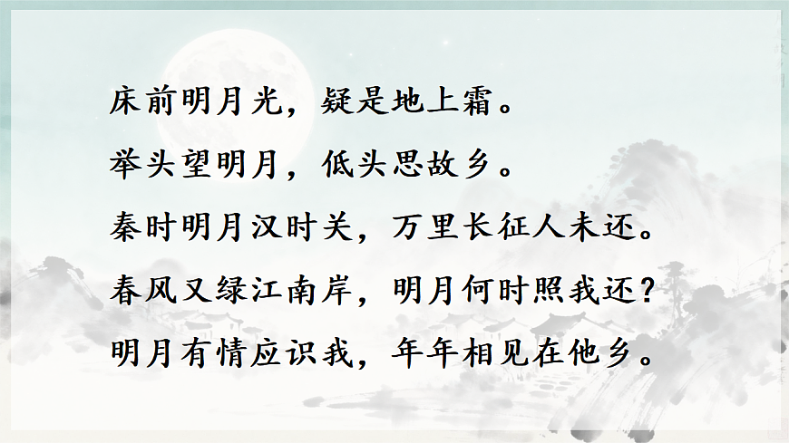 部编版小学语文五年级下册第一单元第3课《月是故乡明》课件第2页