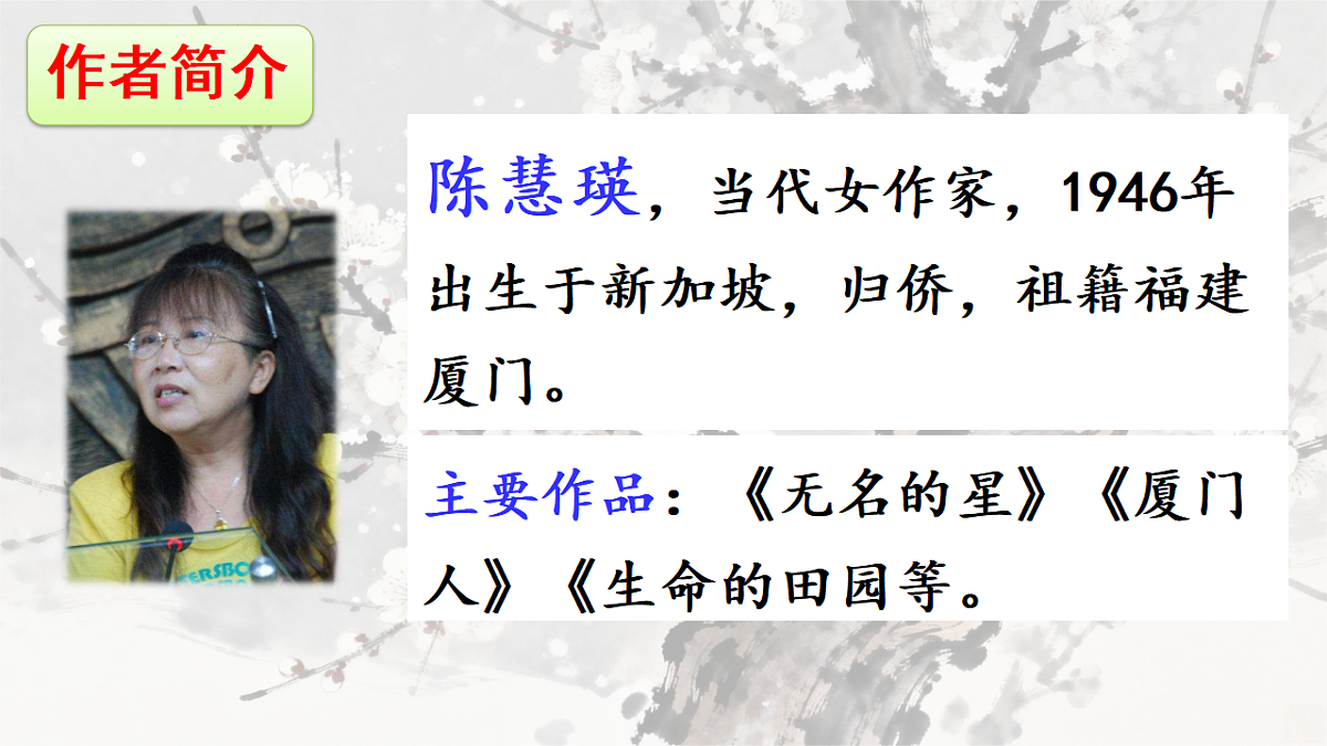 部编版小学语文五年级下册第一单元第4课《梅花魂》课件第3页