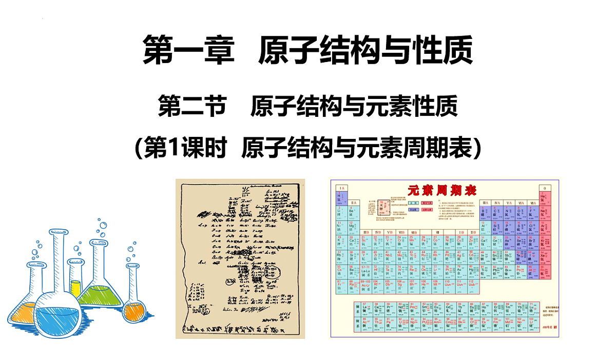 2025-2026学年高二下学期化学人教版（2019）选择性必修2课件1.2.原子结构与元素的性质    第1课时第1页