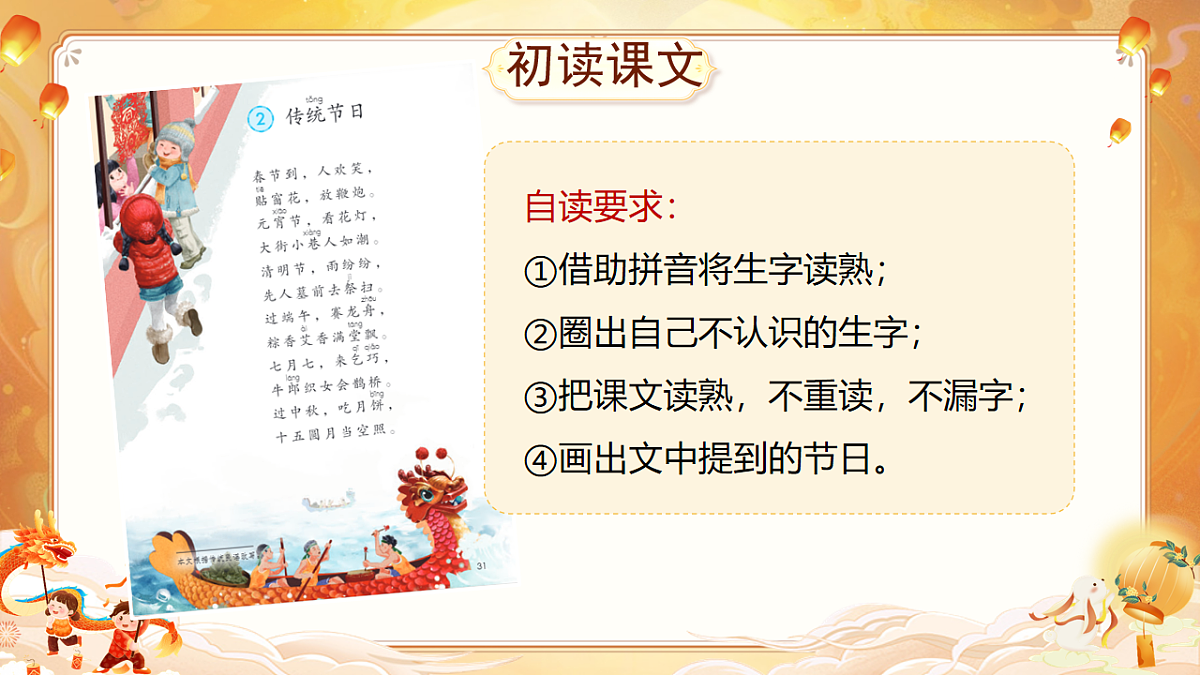 统编版二年级语文下册【教学课件】识字2.《传统节日》第7页