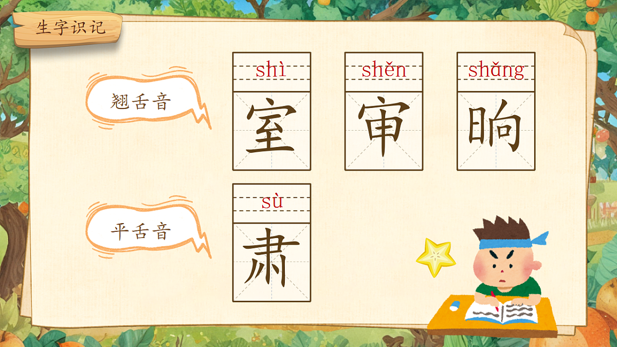 统编版二年级语文下册【教学课件】阅读12.《画杨桃》第5页