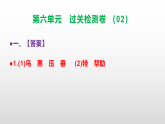 （新）部编版二年级语文下册第六单元过关检测卷（02）A3（原卷版+解析版）+PPT（参考答案课件）