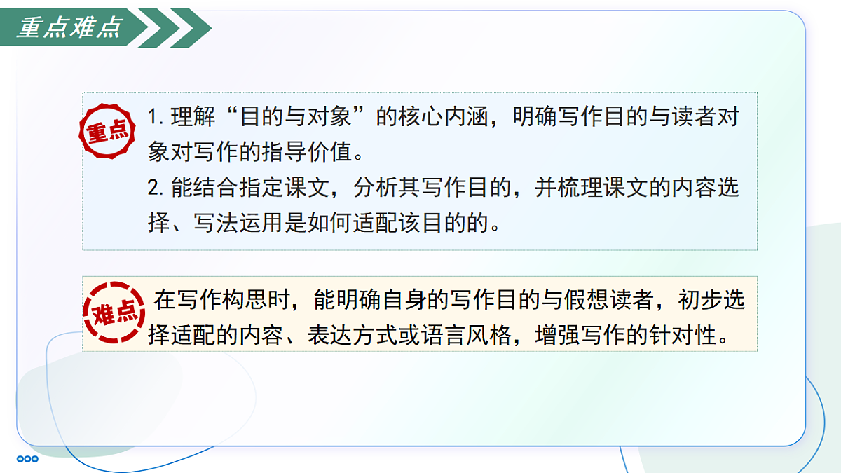 第一单元写作 考虑目的和对象（素养进阶交互动画教学课件）-2025-2026学年八年级语文下册（统编版2024）第4页