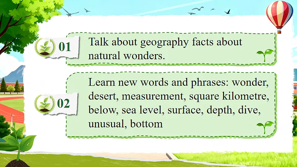 Unit 4 The Wonders of Nature（第1课时）Section A 1a-2d第3页
