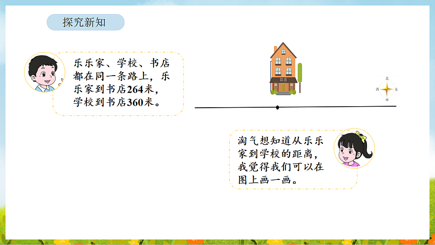 2026年北师大数学二年级下册 6.8 有多远（课件）第6页