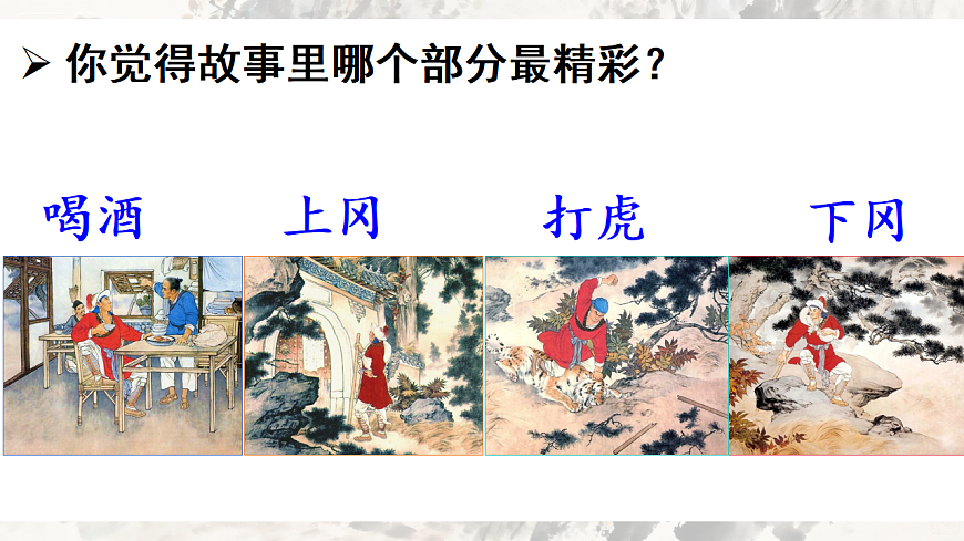 部编版小学语文五年级下册第二单元《景阳冈》第二课时课件第4页