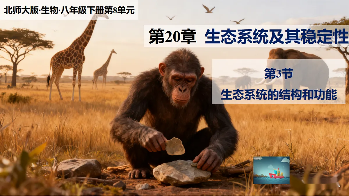 八下（北师大版2024）20.3生态系统的结构和功能 课件第1页