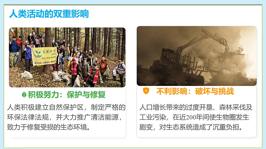 八下（北师大版2024）21.2人类活动对生物圈的影响 课件第5页