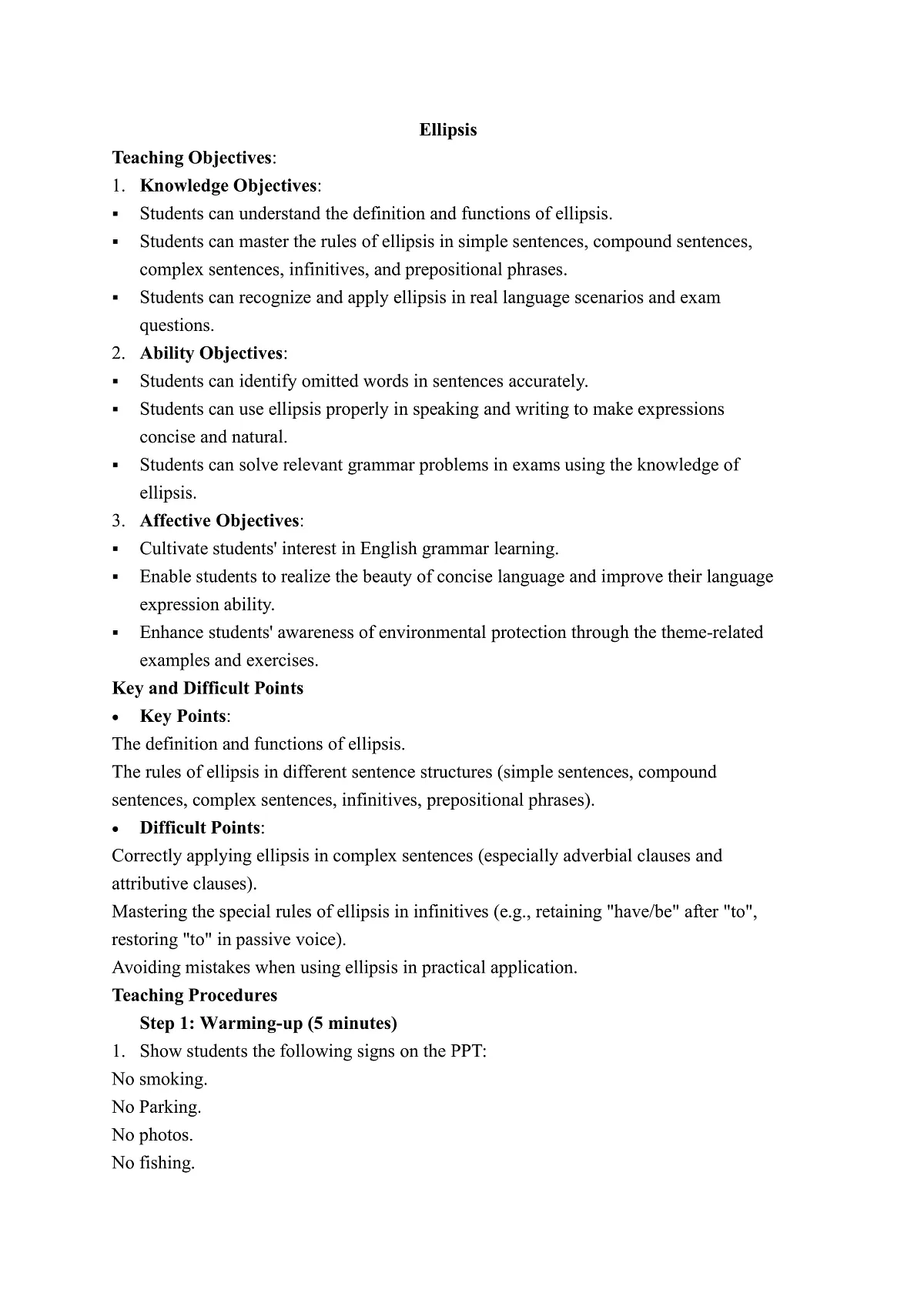译林高一英语必修三unit 1 Nature in the balance Grammar and usage教案第2页
