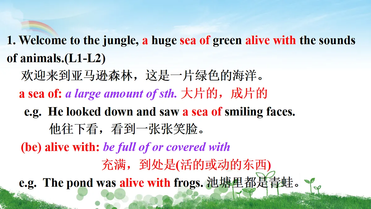 译林高一英语Unit1 Nature in the balance Reading全文翻译对照详解课件第3页