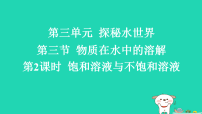 初中化学鲁教版（2024）九年级上册（2024）物质在水中的溶解习题课件ppt