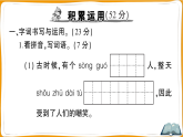 （新）部编版三年级语文下册第二单元过关检测卷（一）A3（原卷版+解析版）+PPT（参考答案课件）
