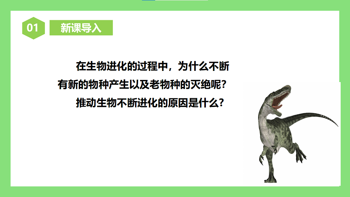 人教版初中生物八年级下册6.3.3《生物进化的原因》课件第2页