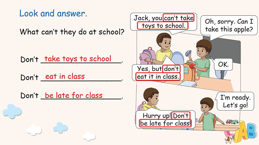 人教版4下Unit1 A 第1课时第7页