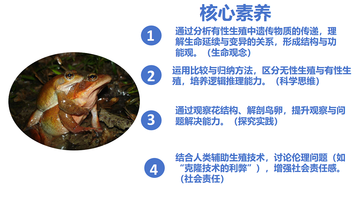 【核心生物】人教版初中生物八年级下册6.1.2《 有性生殖》课件第2页